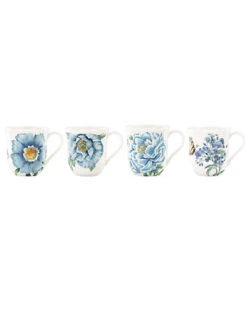 Lenox Butterfly Meadow Blue 4Pc Mug Set Home