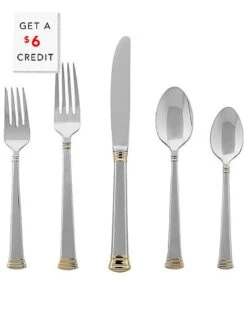 Lenox Eternal 5pc Flatware Set With $6 Credit Home