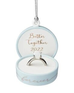 Lenox 2022 Together Forever Ring Box Ornament Home