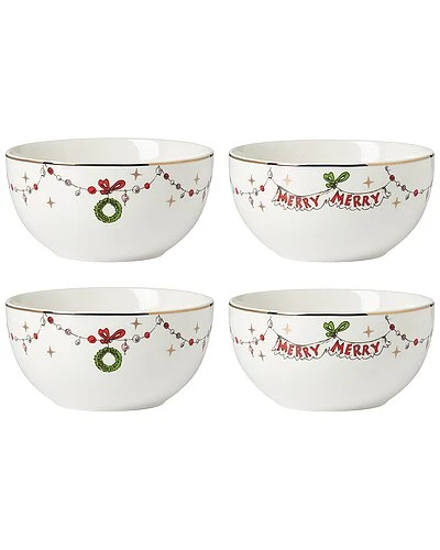 Lenox Merry Grinchmas Set Of 4 Assorted All-Purpose Bowls Home