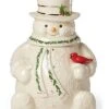 Lenox Happy Holly Days Snowman Cookie Jar Home
