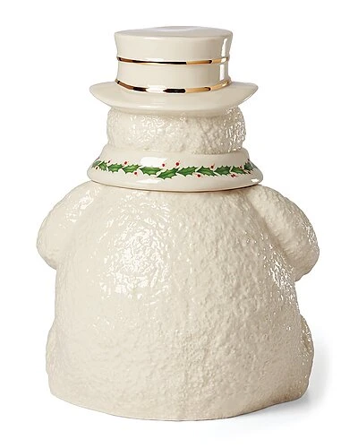 Lenox Happy Holly Days Snowman Cookie Jar Home - Image 2