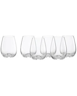 Lenox Tuscany Stemless Set Of 6 Wine Glasses With $5 Credit Home