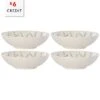 Lenox Textured Neutrals Lattice 4pc All Purpose Bowl Set With $6 Credit Home