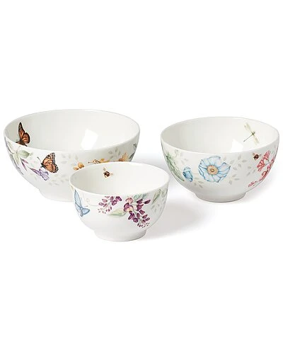 Lenox Butterfly Meadow 3Pc Bowl Set With $5 Credit Home