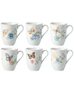 Lenox Butterfly Meadow 6Pc Mug Set With $6 Credit Home