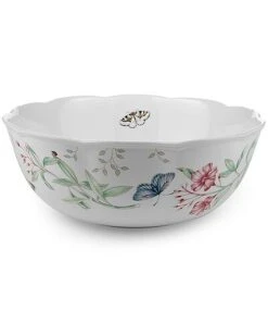 Lenox Butterfly Meadow 72Oz Large Serving Bowl With $6 Credit Home