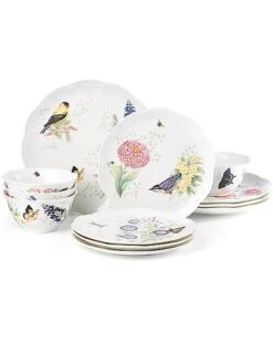 Lenox Butterfly Meadow Flutter 12Pc Dinnerware Set With $15 Credit Home