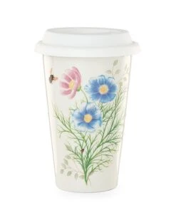 Lenox Butterfly Meadow Flutter Thermal Travel Mug With $2 Credit Home