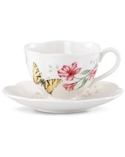 Lenox Butterfly Meadow Swallowtail Cup And Saucer With $2 Credit Home