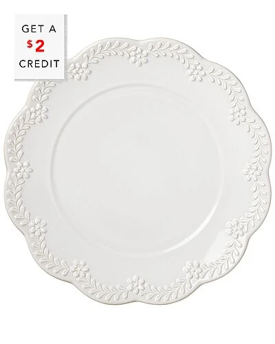 Lenox Chelse Muse Floral White Dinner Plate With $2 Credit Home