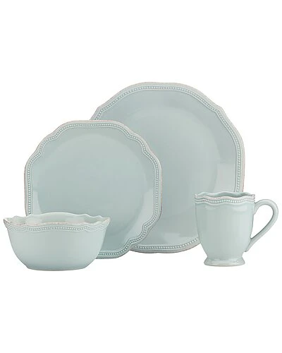 Lenox French Perle Bead Ice Blue 4Pc Place Setting With $7 Credit Home