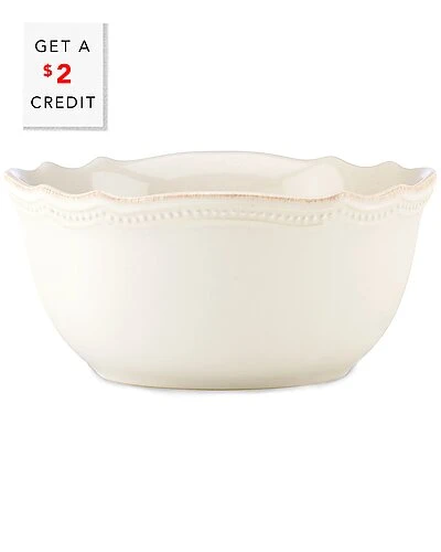 Lenox French Perle Bead White All-Purpose Bowl With $2 Credit Home