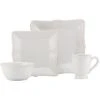 Lenox French Perle Bead White Square 4Pc Place Setting With $8 Credit Home