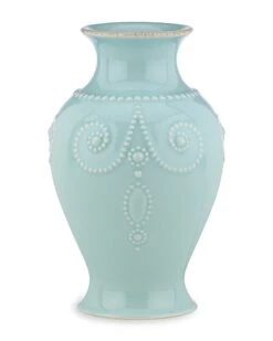 Lenox French Perle Ice Blue Bouquet Vase With $3 Credit Home
