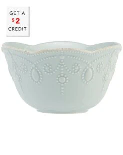 Lenox French Perle Ice Blue Fruit Bowl With $2 Credit Home