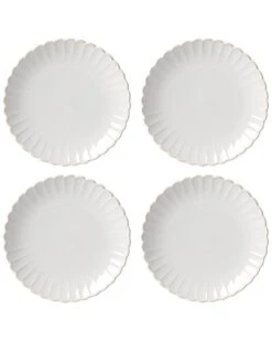 Lenox French Perle Scallop 4Pc Dinner Plate Set With $7 Credit Home