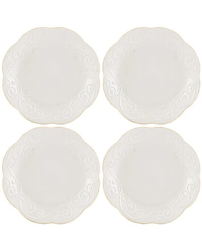 Lenox French Perle White 4Pc Dessert Plate Set With $5 Credit Home