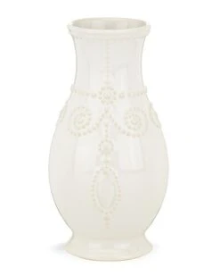 Lenox French Perle White Fluted Vase With $3 Credit Home