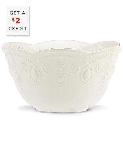 Lenox French Perle White Fruit Bowl With $2 Credit Home