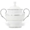 Lenox Opal Innocence Stripe Sugar Bowl Home