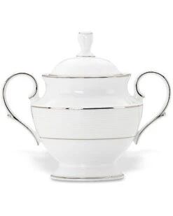 Lenox Opal Innocence Stripe Sugar Bowl Home