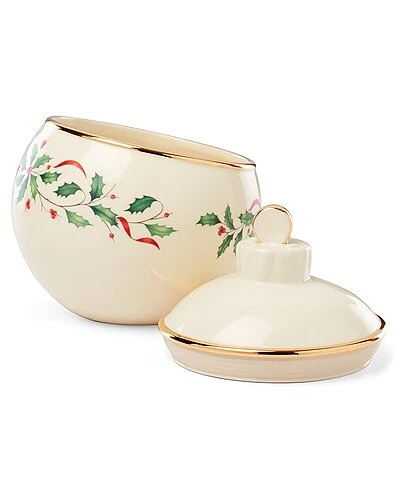 Lenox Holiday Ornament Cookie Jar Home