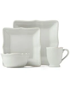 Lenox French Perle Bead 16Pc Dinnerware Set Home