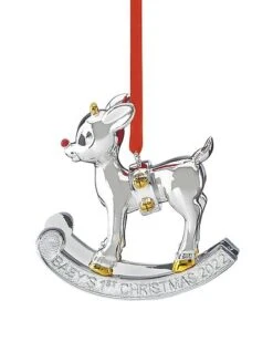 Lenox 2022 Baby's 1st Christmas Rudolph Ornament Home