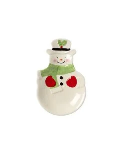 Lenox Hosting The Holidays Snowman Spoon Rest Home