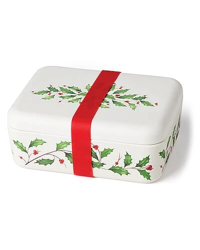 Lenox Holiday Bamboo Bento Lunch Box Home