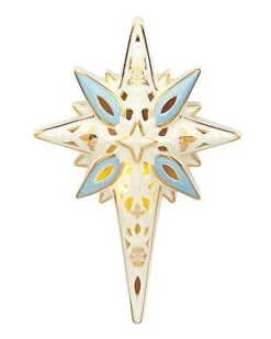 Lenox First Blessing Nativity Lighted Star Figurine Home