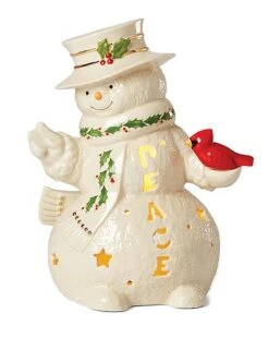 Lenox Snowman Light-Up Figurine Home