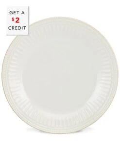 Lenox French Perle Groove White Dinner Plate With $2 Credit Home