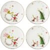 Lenox Merry Grinchmas Set Of 4 Accent Plates Home