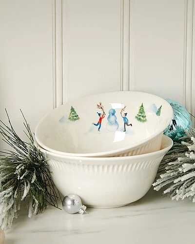 Lenox Profile Snow Day 4pc Bowl Set Home - Image 2