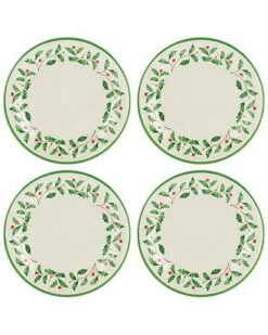 Lenox Holiday 4pc Melamine Dinner Plate Set Home