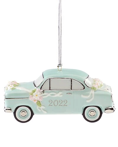 Lenox 2022 Just Married Vintage Car Ornament Home