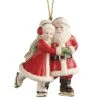 Lenox Ice Skating Santa & Mrs. Claus Ornament Home