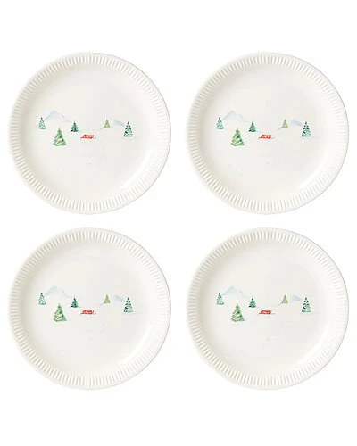 Lenox Profile Snow Day 4pc Dinner Plate Set Home