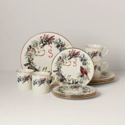 Lenox Winter Greetings 12-Piece Dinnerware Set