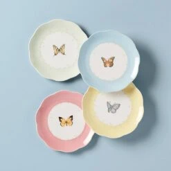 Lenox Butterfly Meadow 4-Piece Dessert Plate Set