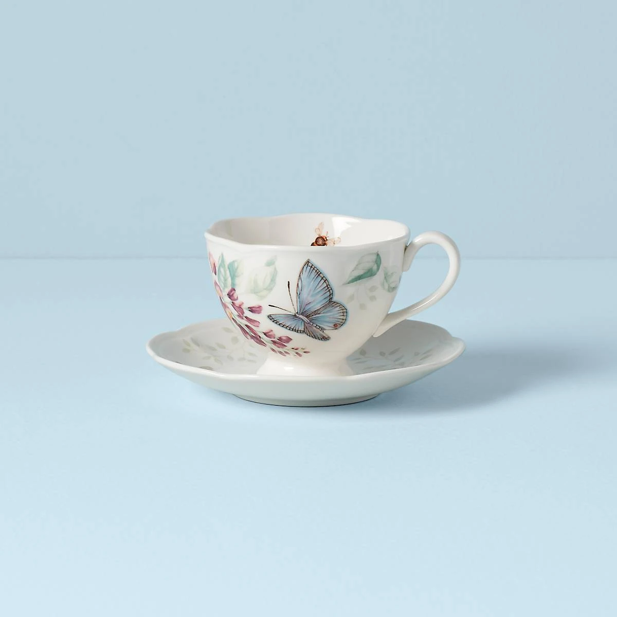 Lenox Butterfly Meadow Blue Cup And Saucer