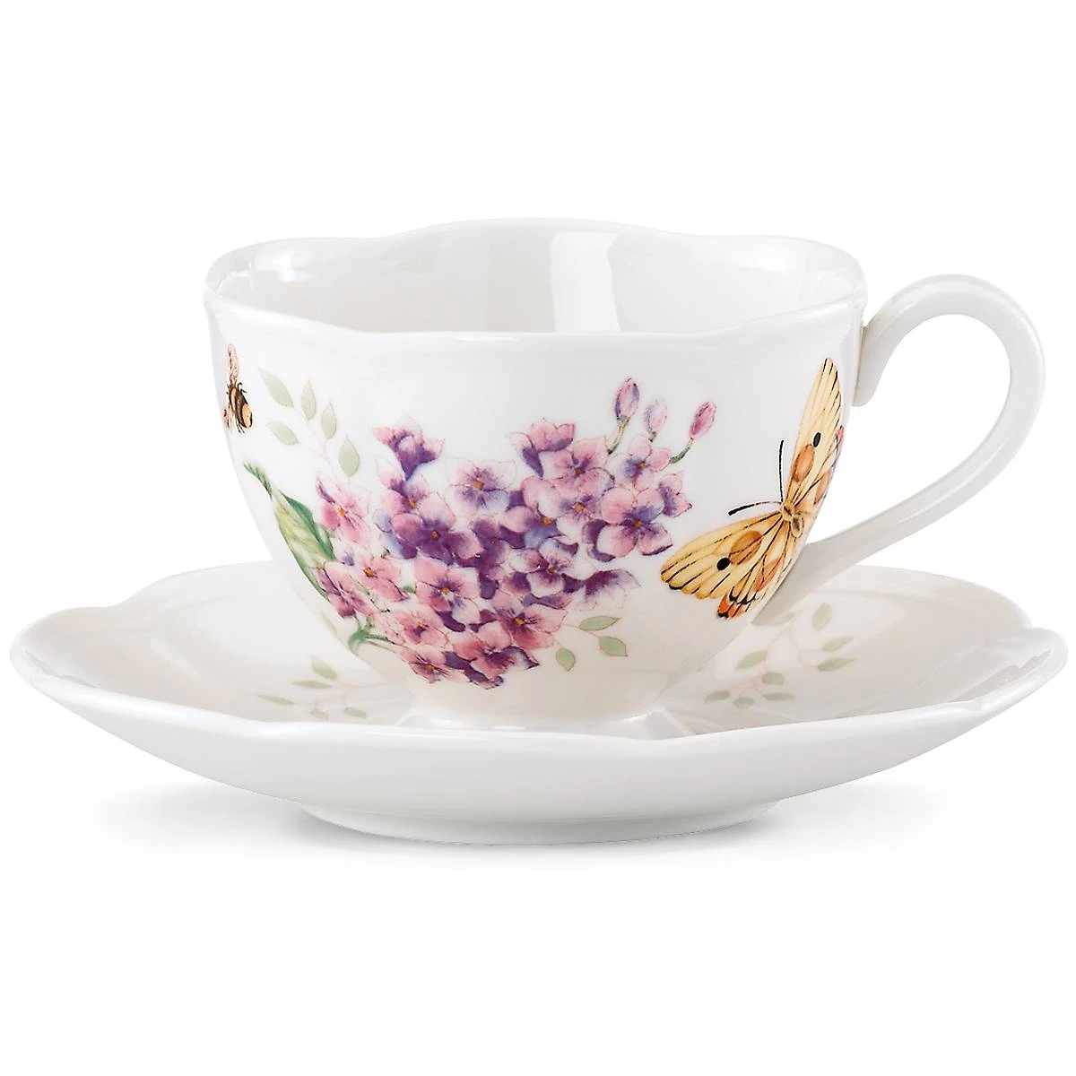Lenox Butterfly Meadow Orange Sulphur Cup/Saucer - Image 3