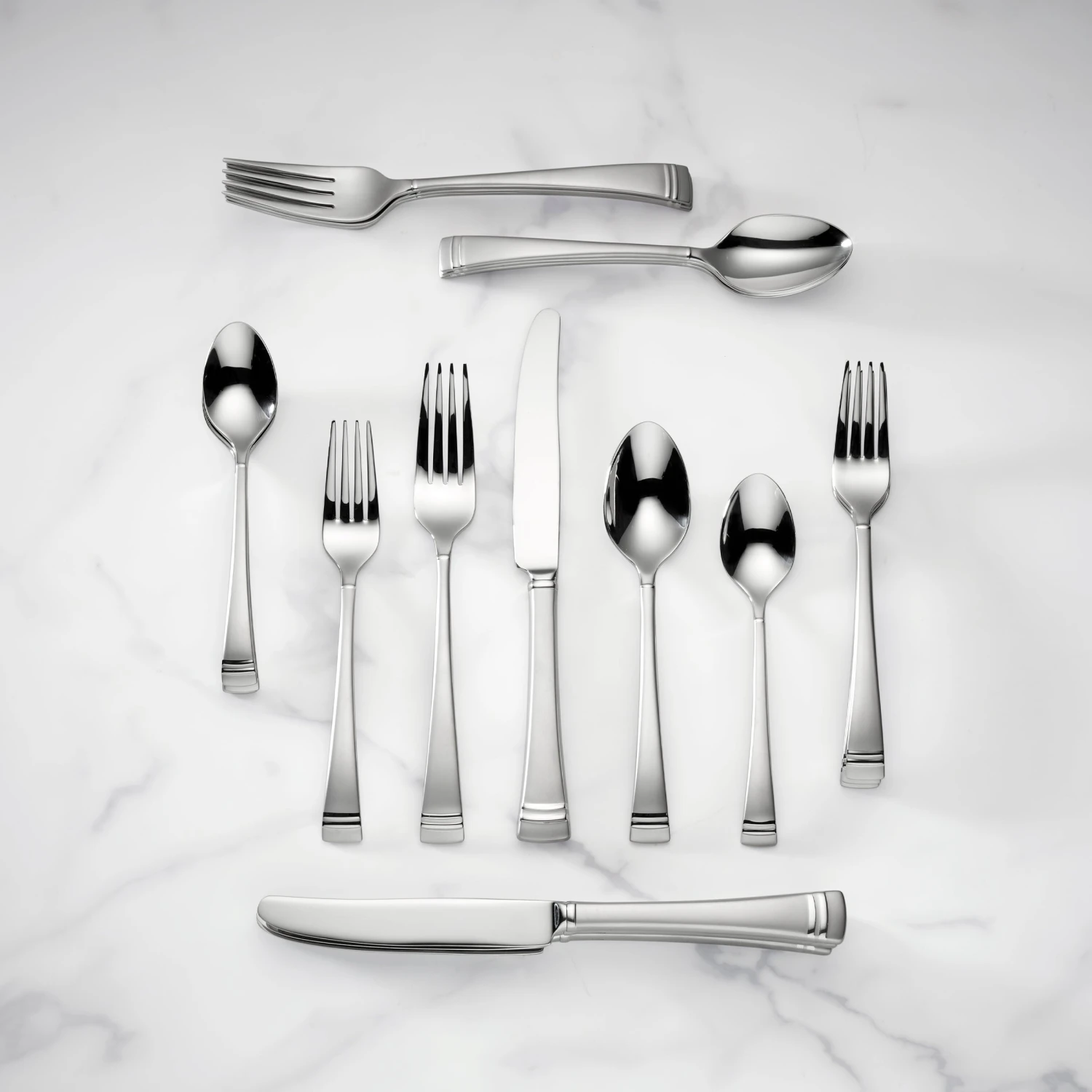 Lenox Federal Platinum Frosted 20pc Flatware Set