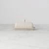 Lenox French Perle White Covered Butter Dish