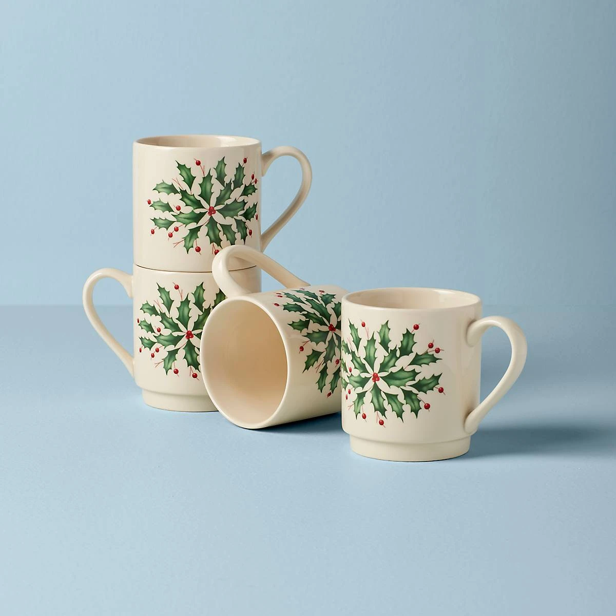 Lenox Hosting The Holidays 4-Piece Stackable Mug Set