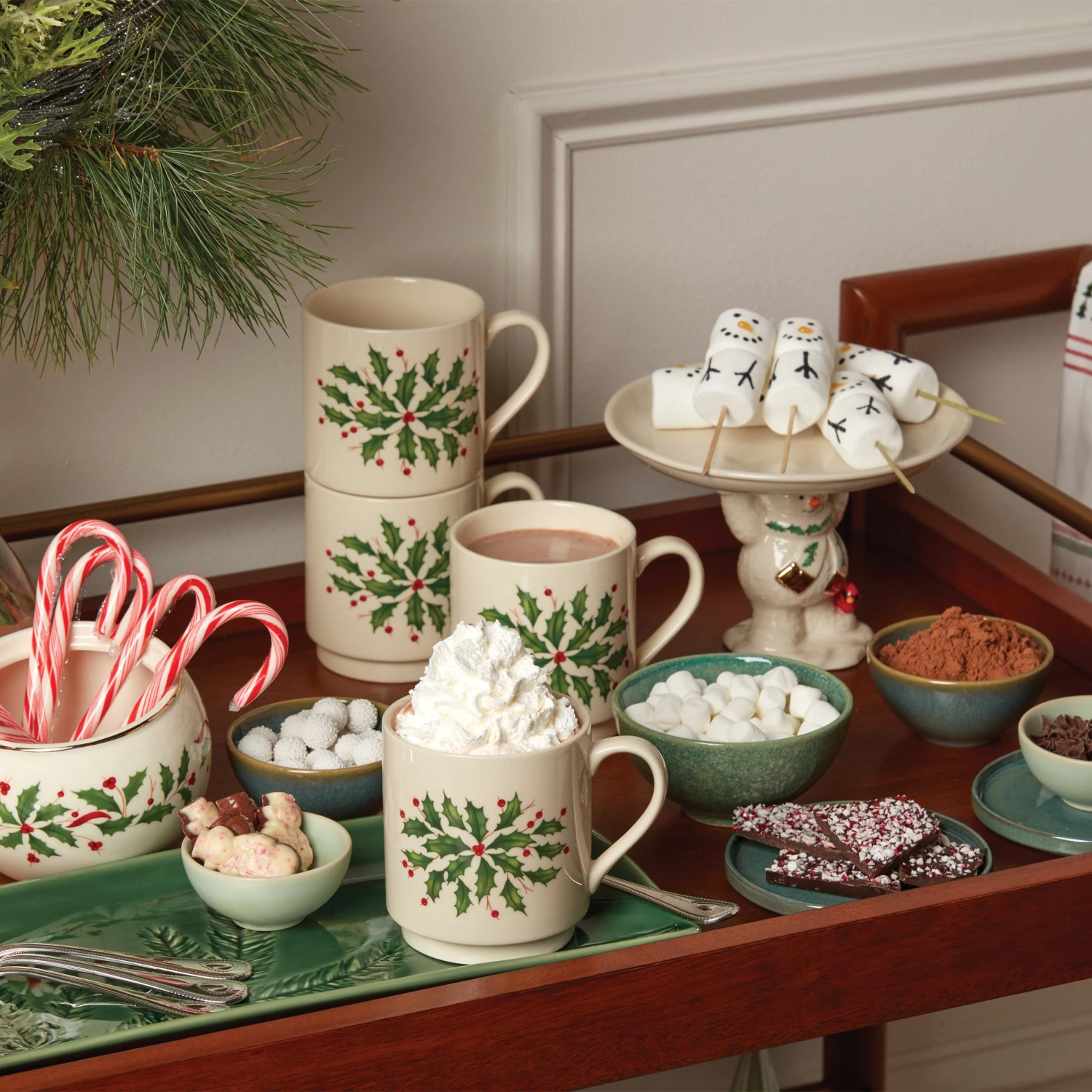 Lenox Hosting The Holidays 4-Piece Stackable Mug Set - Image 2