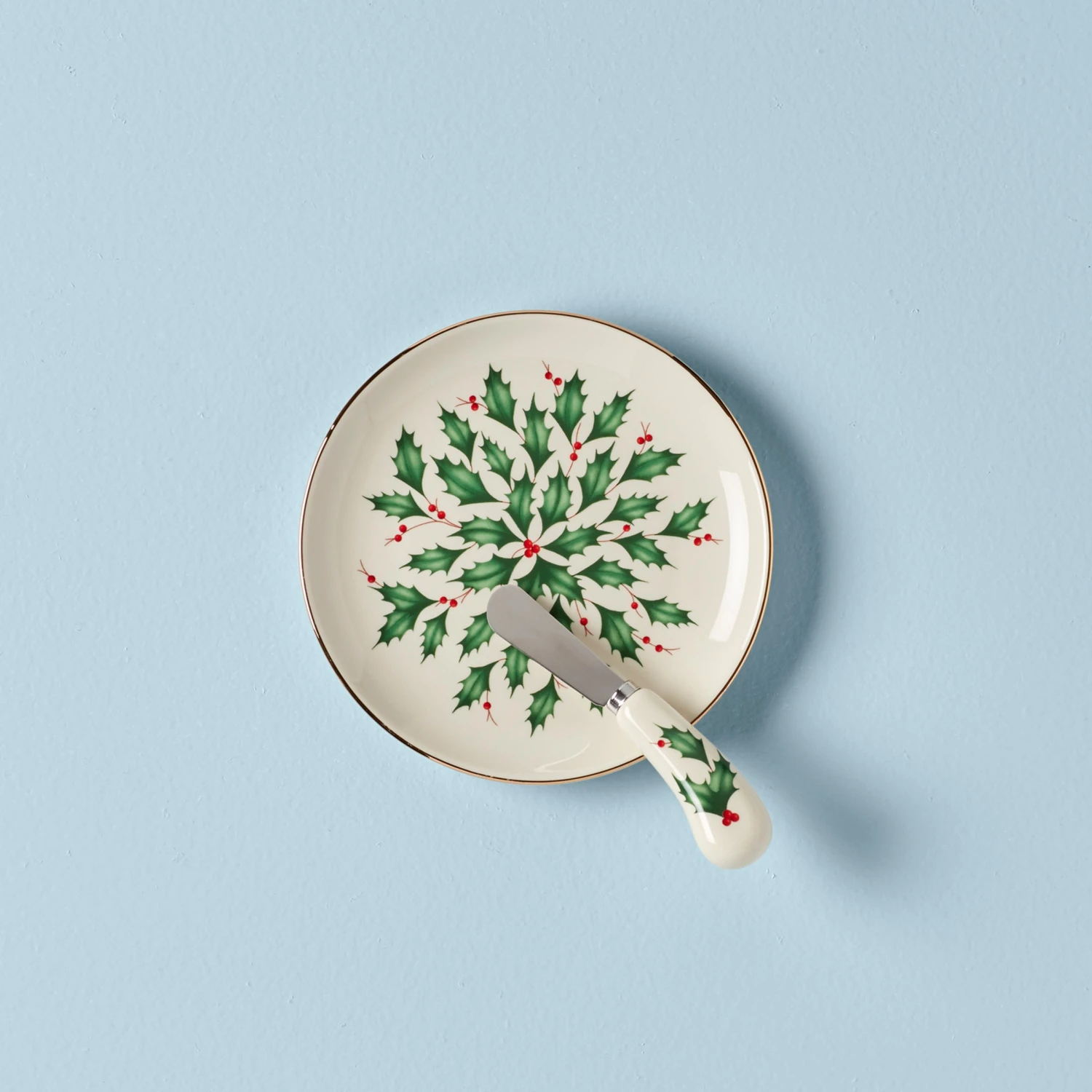 Lenox Hosting The Holidays Cheese Plate & Knife Set