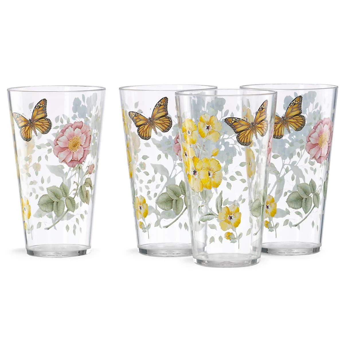 Lenox Butterfly Meadow Acrylic 4-Piece Highball Glass Se - Image 2